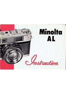 Minolta AL manual. Camera Instructions.